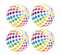 INTEX Jumbo Inflatable Big Panel Colorful Giant Beach Ball (Set of 4) | 59065EP