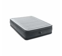 Intex King Dura-Beam Deluxe Air Mattress With Built-In Electric Pump Fiber-Tech Support, Raised Height, Carry Bag Included