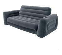 Intex King Size Inflatable Pull Out Sofa Bed Sleep Away Futon Couch - Anthracite