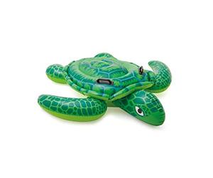INTEX Lil' Sea Turtle Inflatable Pool Float: Animal Pool Toy For Kids - 2 Heavy-Duty Handles - 88lb Weight Capacity - 59" x 50" - For Ages 3+