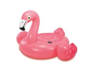 Intex Mega Giant Pink Inflatable Flamingo Pool Float Island Ride-On for Pool