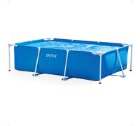 Intex Metal Frame Rectangular Swimming Pool 300 x 200 x 75cm, Blue Above Ground