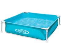 Intex Mini Frame Paddling Pool Kids Blue Garden Pool Splash Cool 122 x 122 cm