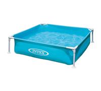 Intex Mini Frame Paddling Pool Kids Blue Garden Pool Splash Cool 122 x 122 cm