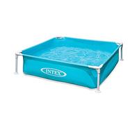 Intex Mini Frame Paddling Pool Kids Blue Garden Pool Splash Cool 122 x 122 cm