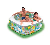 Intex Ocean Reef Hexagonal Inflatable Pool, 191 x 178 x 61 cm, Multicolor, Suitable for Children Aged 6 Years and Above, 3 Person, 510.0 Liters