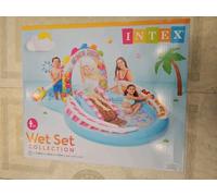 INTEX Paddling Pool Candy Zone Fountain Play Center Kids Garden Outdoor