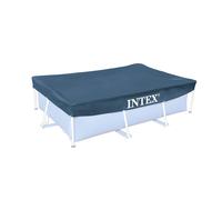 Intex Pool Cover, Rectangular 3x2m, 20cm Overhang, Vinyl, Drain Holes, Dark Green