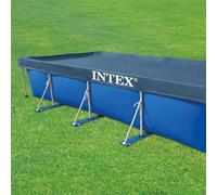Intex Pool Cover Swimming Pool Protector Pool Safety Cover Rectangular 28039