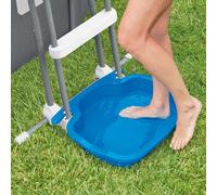 Intex Pool Foot Bath Blue Accessory for Hot and Spa Tubs Non Slip Ladder