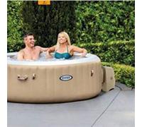Intex Purespa Bubble 4 Person Round With Updated Control Base Swimming Pool Outdoor