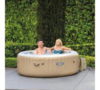 Intex PureSpa Bubble Massage Hot Tub for 4 - 77x28 in, 120 Jets, Fiber-Tech Construction, Hard Water System