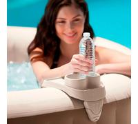 Intex PureSpa Cup Holder & Beverage Tray - Inflatable Hot Tub Drinks Holder, Clip-On Spa Accessory, 26 x 22 x 18 cm