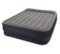 Intex Queen Deluxe Pillow Rest with Fibre-Tech Bip Queen Air Bed - Grey/Blue