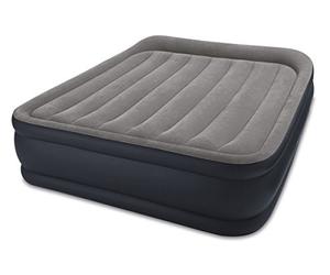 Intex Queen Deluxe Pillow Rest with Fibre-Tech Bip Queen Air Bed - Grey/Blue