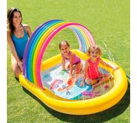 Intex Rainbow Children´s With Canopy And Sprinkler Pool