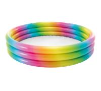 Intex 58" 3 Ring Rainbow Inflatable Swimming Paddling Pool Play Baby Kids Fun
