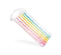 Intex Rainbow Cloud Mat Inflatable Outdoor Floating Swimming Pool Lounger Float Toy with Headrest