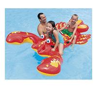 INTEX Riding Animal Lobster, 213 x 137 cm, Inflatable Floating Animal Bath Toy Pool Water Beach