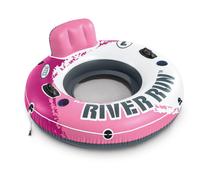 Intex River Run I Sport Lounge Inflatable Water Float 53 Diameter Pink
