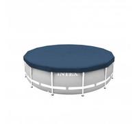 Intex Round Swimming Pool Cover - All Seasons Deluxe Debris Cover Frame Pool 4.57M