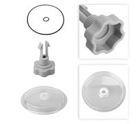 Intex Sand Filter Pump Leaf Trap Cover Lid SF80110-1 with O-Ring and Valve Pool Equipment Replacement Parts Grey Black