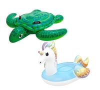 Intex Sea Turtle & Unicorn Swimming Pool Ride-On | Size: 2.5kg Intex Multicolor 2.5kg