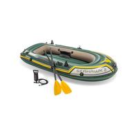 Intex Inflatable Boat Canoe with Oars and Pump Dinghy Seahawk 2 Set 68347NP