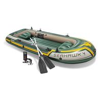 Intex Seahawk 4 Boat Set - four man inflatable dinghy with oars and pump #68351