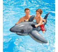 GEEZY Intex Inflatable Great White Shark Rider Ride On Beach Toy Lilo Swim Pool Float