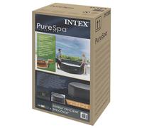 INTEX Spa Cover Dark Grey 180 x 180 cm PVC and PU, Garden, Hexagonal, Modern Spa
