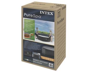 INTEX Spa Cover Dark Grey 180 x 180 cm PVC and PU, Garden, Hexagonal, Modern Spa