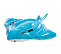 Intex Stingray Inflatable Ride On 185cm x 145cm, Kids Pool Float with Photo Real Print, Heavy Duty Handles, Stingray Water Toy Max 40kg