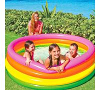 Intex Sunset Glow 4-Ring Inflatable Pool - Swimming Pool Inflatable 168 X 46 Cm