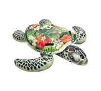 Intex Swimming Mattress Realistic Inflatable Turtle Ride On With floral Shell Intex Multicolor