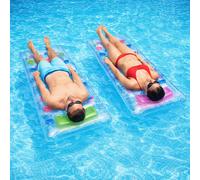 Inflatable Air Bed Mat Float Sun Lounge Swim Beach Swimming Pool Lilo 74" X 28"