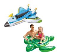 Intex Water Gun Plane & Lil' Sea Turtle Ride-On | Size: 2kg Intex Multicolor 2kg