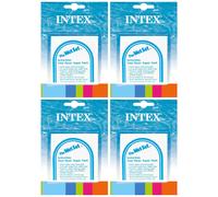 INTEX Wet Set Adhesive Vinyl Plastic Swimming Pool Tube Repair Patch 24 Pack Kit
