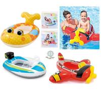 Intex Wet Set Cruiser Kids Swimming Pool Boat Rubber Tube Float Swim Ring 3-6Yrs