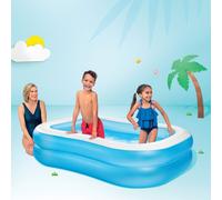 Intex Swim Centre Inflatable Family Pool, Blue, Size 48cm x 152cm x 203cm, Vinyl | Charlies