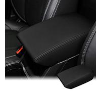 INTGET Car Center Console Armrest Cover for 2019 2020 2021 Subaru Forester Accessories Leather Elbow Arm Rest Cover Pad Protector Saver Cushion for Subaru Forester Interior Accessories (Black)