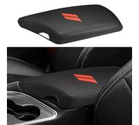 INTGET Car Center Console Armrest Cover for Dodge Challenger Accessories 2023 2022 2021 2020 2019 2018 2017 2016 2015 Interior Arm Rest Seat Cover Middle Console Lid Protector Pad(Black Stitches)