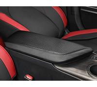 INTGET Car Center Console Armrest Cover for Toyota Camry Accessories 2018-2024 2019 2020 2021 2022 2023 Interior Leather Elbow Arm Rest Cover Middle Console Box Lid Protector (Carbon Fiber Texture)
