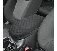 INTGET Center Console Armrest Cover for Toyota RAV4 Accessories 2025 2024 2023 2022 2021 2020 2019 Leather Middle Console Lid Pad Arm Rest Covering Car(Black with Cushion Texture)