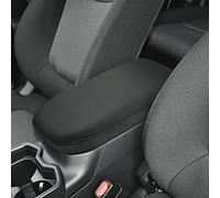 INTGET Center Console Armrest Cover for Toyota RAV4 Accessories 2025 2024 2023 2022 2021 2020 2019 Leather Middle Console Lid Cover Arm Rest Covering Car(Black with Cushion Flat)