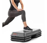 InTheMarket Aerobic Step Platform with Adjustable Risers - Non-Slip Fitness Step for Cardio Workouts, Strength Training, and Aerobics - Durable, Lightweight, and Portable for Home and Gym Use