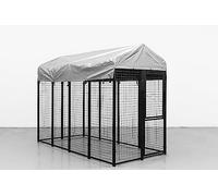 InTheMarket Cat House Outdoor - Spacious Multi-Level Pet Cage, Weather-Resistant with Cozy Hideaways, Durable Wood Build for Cat Shelter, Stylish Outside Kitten Cage Design