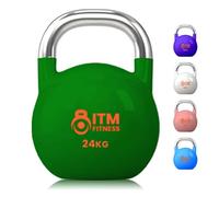 InTheMarket - ITM Fitness Competition Kettlebell - Ergonomic Handles, Uniform Size, Ideal for Strength Training & CrossFit - 4-28KG (24, Kilograms)