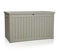 InTheMarket Large Outdoor Storage Box with Lockable Lid - Weather-Resistant Resin or Polypropylene - 118L to 880L - Waterproof Deck Box for Patio, Garden, Garage - Dual-Use Seat & Organizer Bin