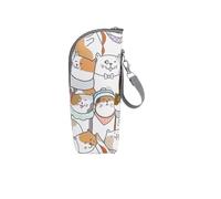 Inthermie Flannelette Holder | 22 x 8 x 7 cm Waterproof Transport Bag | Bag with Adjustable Strap | Keeps the Temperature During Pram Trips and Makes it Easier to Transport Baby Milk, a, see